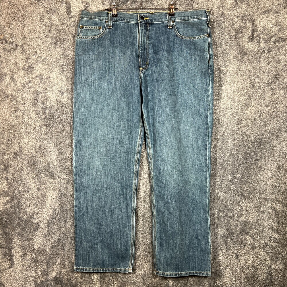 Carhartt Jeans Mens 40x30 Medium Wash Relaxed Fit Workwear Casaul Denim 101483